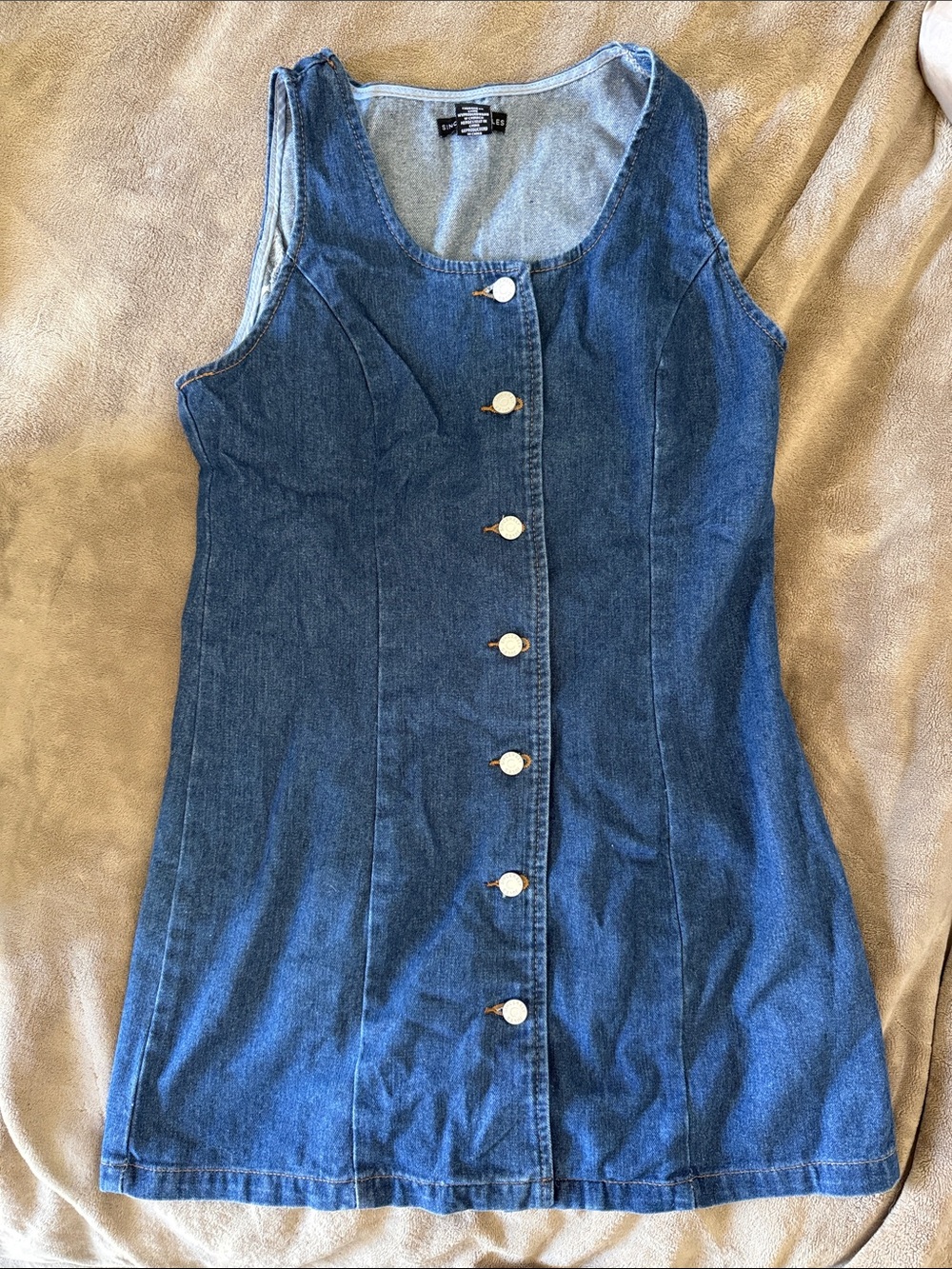 Sincerely Jules Blue Denim dress - Button Detail